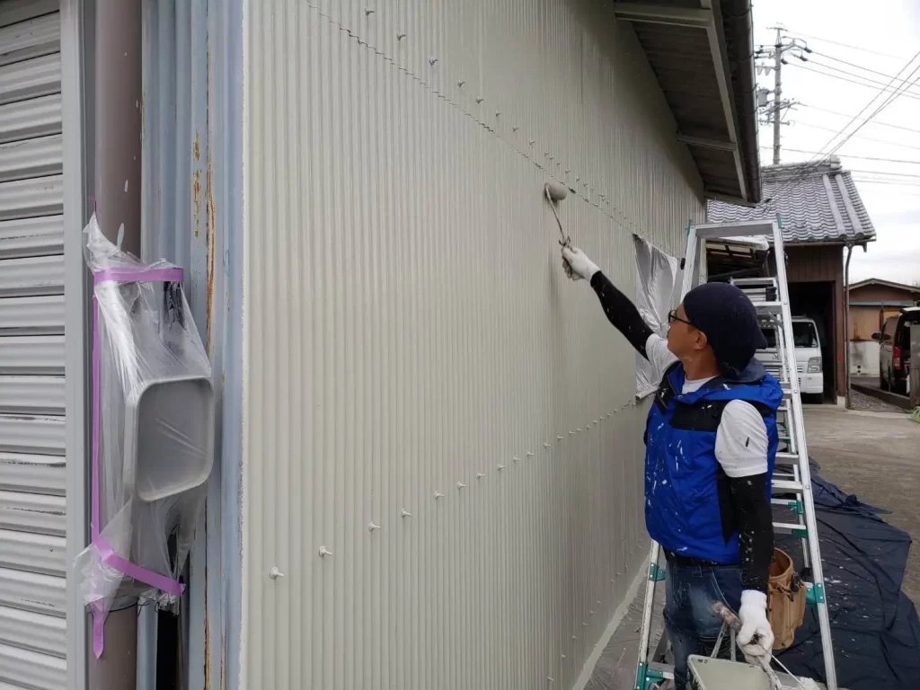 各務原市塗装,トタン外壁塗装,外壁塗装,屋根塗装,isokawaart