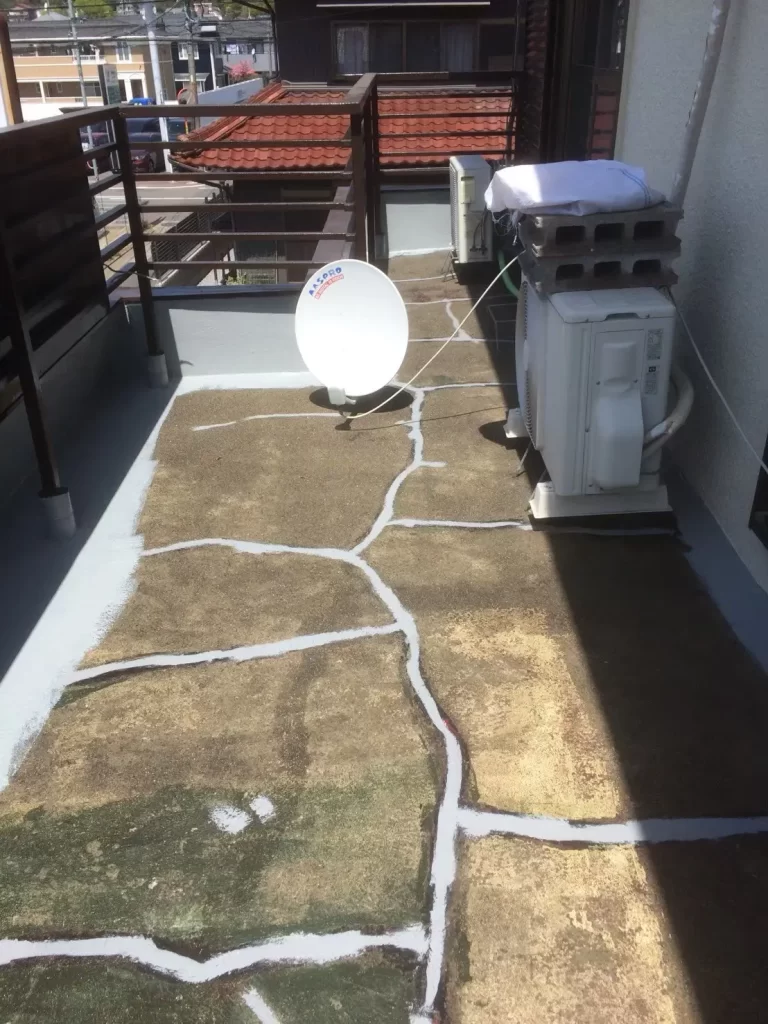 各務原市塗装,モルタルウレタン防水,ベランダ手すり塗装,外壁塗装,屋根塗装,isokawaart